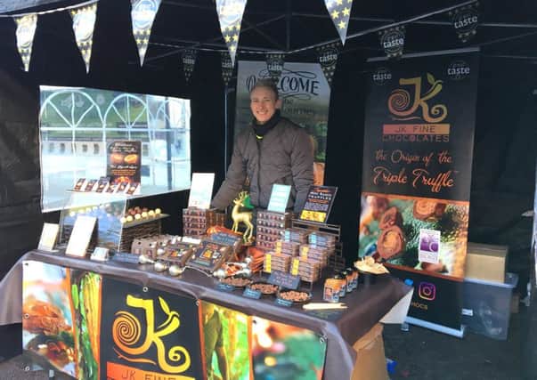 Jamie Kemp showcases his fine chocolates at Hampshire Fare