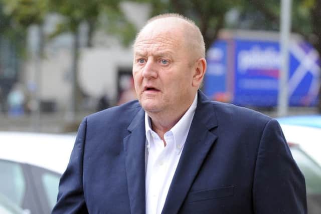 Barry Leigh outside court
