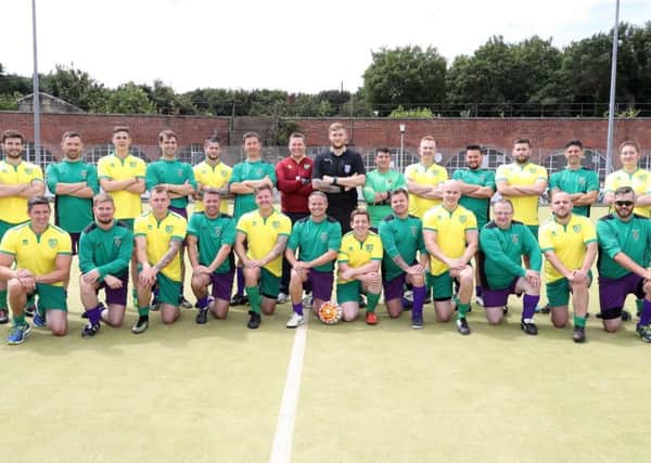 Football match in aid of charity Leading Hands v Air staff team Picture: PO Phot Nicola Harper