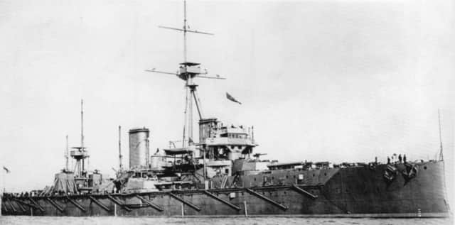 HMS Dreadnought, ready for the fleet in a year and a day. She outclassed every other battleship when commissioned.