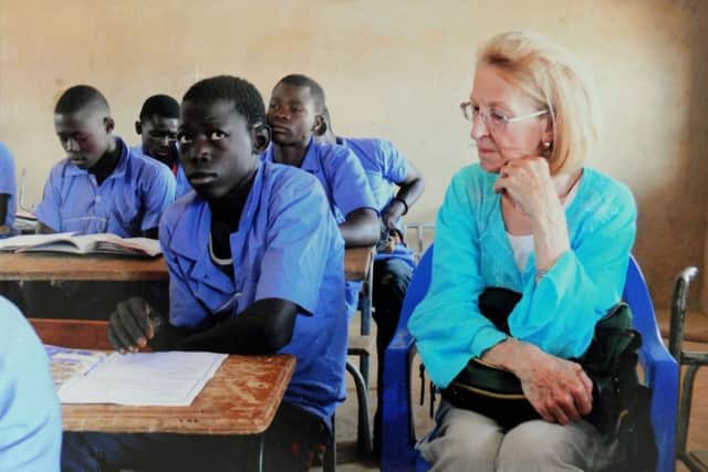 World Vision ambassador Sue Tinney, pictured on a previous trip to Senegal. Picture: Ian Hargreaves