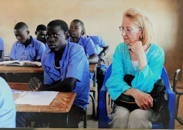 World Vision ambassador Sue Tinney, pictured on a previous trip to Senegal. Picture: Ian Hargreaves