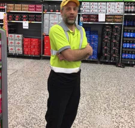 Dave Gibbison in his usual work uniform