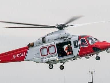 Coastguard helicopter