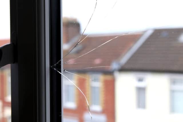 One of the cracks in Steve Jones' windows