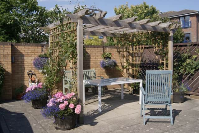 Iris Robinson has gone for the minimalist feel in her Southsea garden