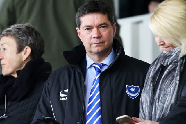 Pompey chief executive Mark Catlin. Picture: Joe Pepler