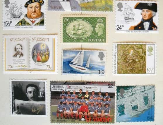 Simon Hart's Portsmouth-themed stamps