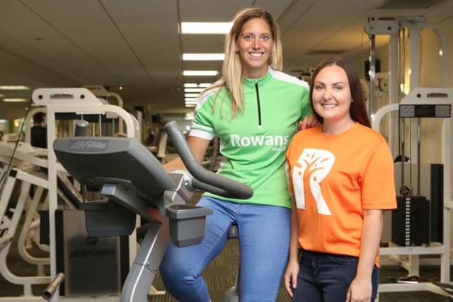 Katy Sexton with Gemma Carden, the community and events fundraiser at The Rowans Hospice. Picture: Habibur Rahman