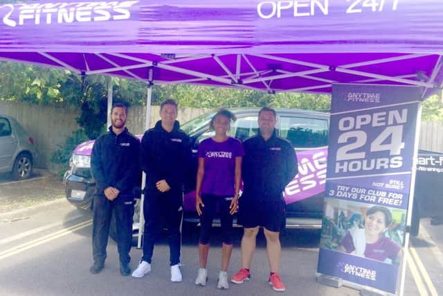 Staff are ready for the opening of the new Anytime Fitness gym in Cosham, Portsmouth which will provide 24/7 fitness facilities for up to 1,400 members.