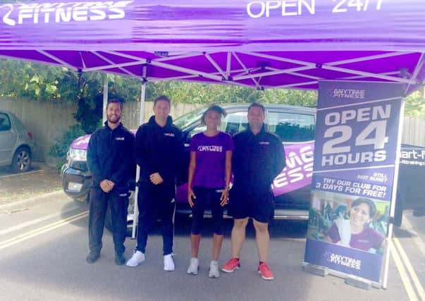 Staff are ready for the opening of the new Anytime Fitness gym in Cosham, Portsmouth which will provide 24/7 fitness facilities for up to 1,400 members.