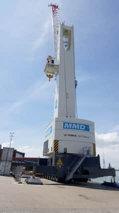 Portsmouth Port's new crane will help with increased demand