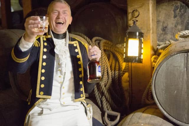 Captain Hardy on board HMS Victory. Picture: Chris Stephens, The National Museum of the Royal Navy