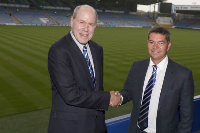 Michael Eisner (left) with Mark Catlin
Picture: Habibur Rahman
