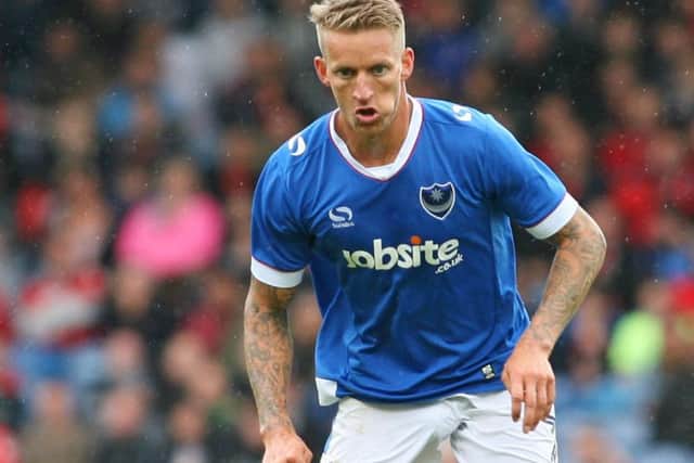 Pompey midfielder Carl Baker