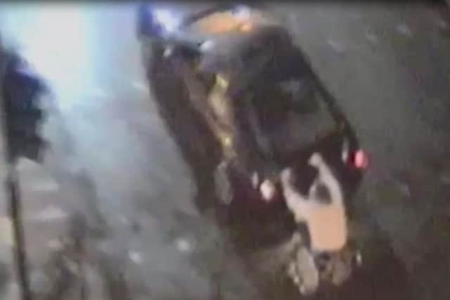 A screenshot from the CCTV footage