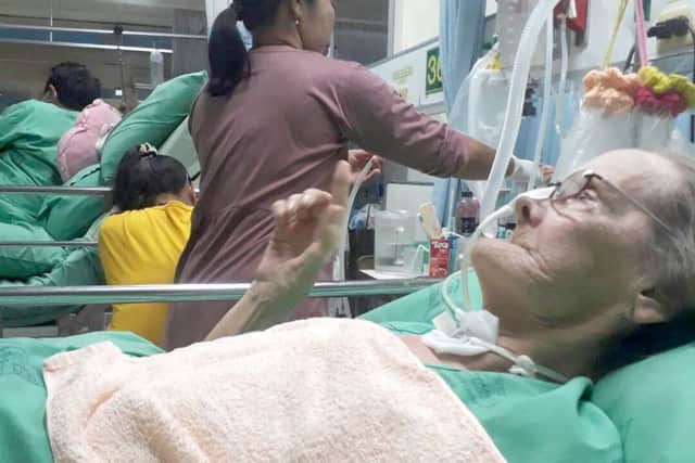 Rose Weatherill in hospital