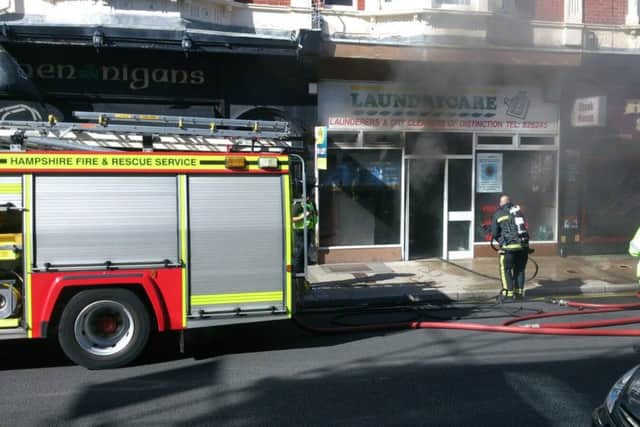 A fire in the Laundrycare launderette in Osborne Road, Southsea

Friday, August 4, 2017
