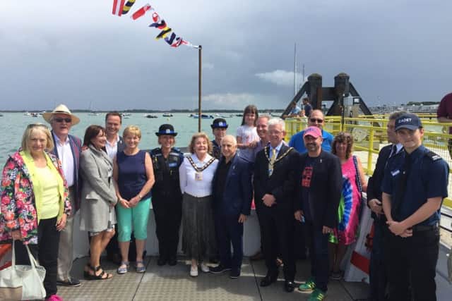 Celebrations take place on board the Pride of Hayling