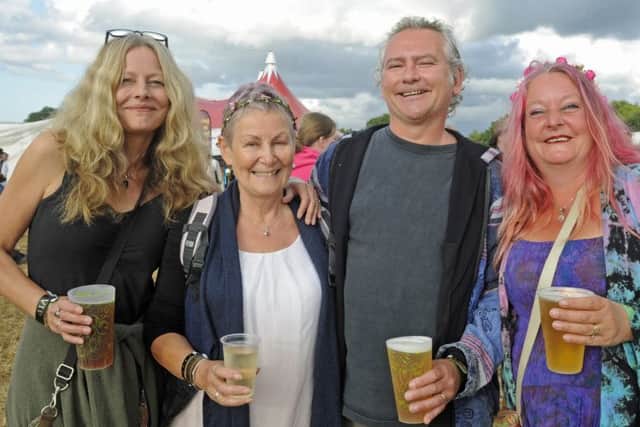 From the left are Cate Toms, Lynne Harris, Tony Robson and Gaynor Robson from Portsmouth (170943-07)