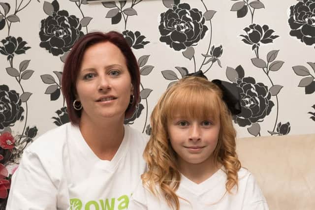 Victoria and Evie Manfield who will be walking 12 mile to raise money for The Rowans Hospice 
Picture: Keith Woodland
