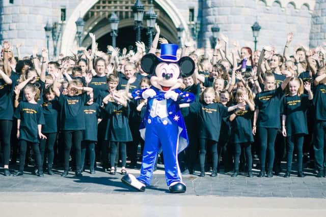 Students from Stagecoach Performing Arts at Disneyland Paris
