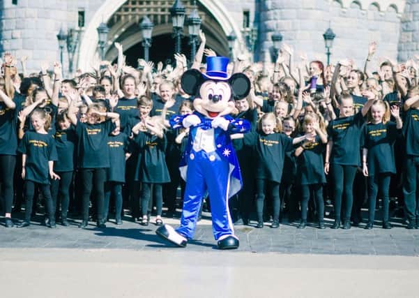 Students from Stagecoach Performing Arts at Disneyland Paris