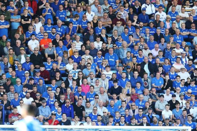 Pompey fans watch the season opener against Rochdale

Picture: Joe Pepler