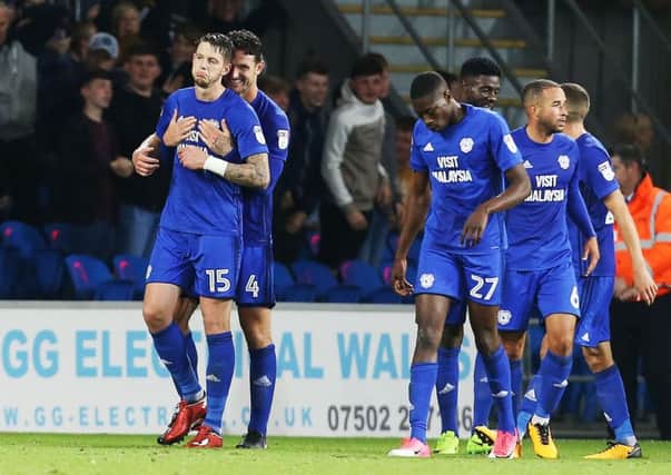 Greg Halford showed his respect to Pompey fans by refusing to celebrate his winner. Picture: Joe Pepler
