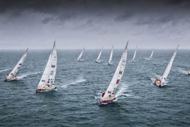The Clipper yachts leave Gosport Picture: Clipper Race / onEdition