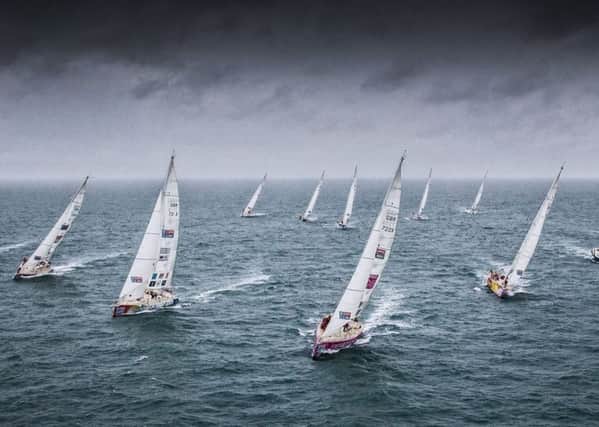 The Clipper yachts leave Gosport Picture: Clipper Race / onEdition