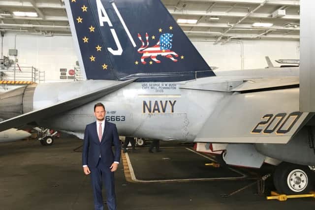 MP Stephen Morgan on USS HW Bush