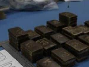 David Mann was caught with multi-layer wrapped packages containing of cannabis resin Class B. Picture: Serocu