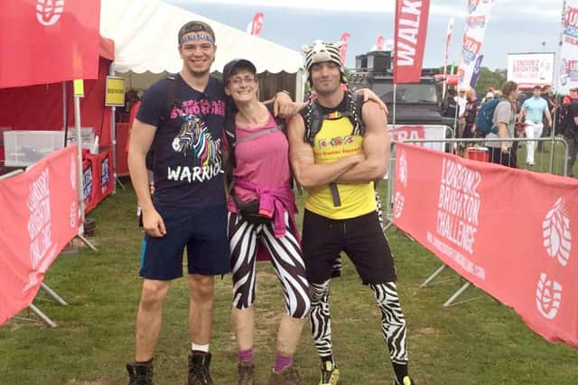 Eloise Appleby with her nephews Tai Bucks, left, and Sam March