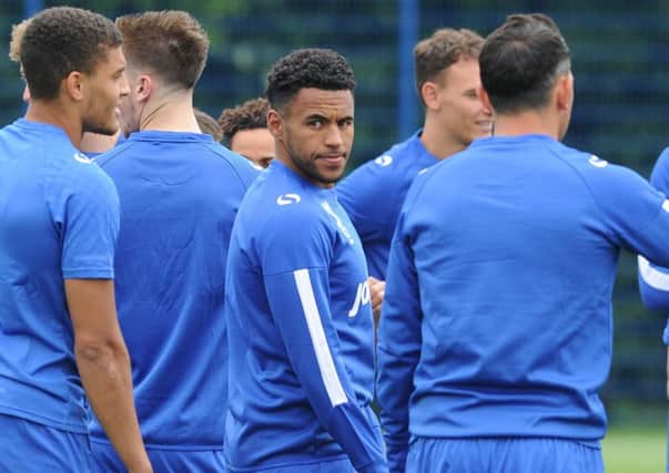 Nathan Thompson returned to training wwith Pompey today