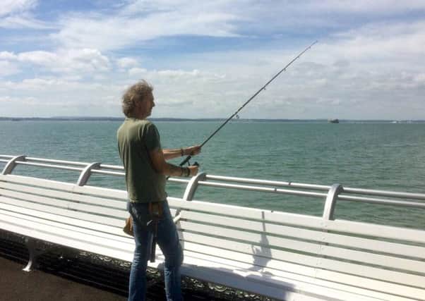 Fishing off south parade pier Picture: Simon Croker