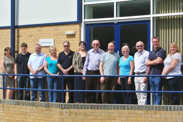 The LFD Limited team ready to start work at their new, larger premises