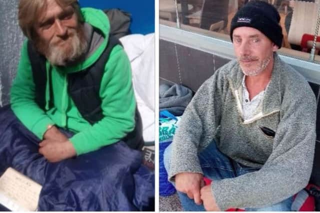 Roy, 46 and Charles, 45, have both been sleeping rough on Portsmouth's Commercial Road.