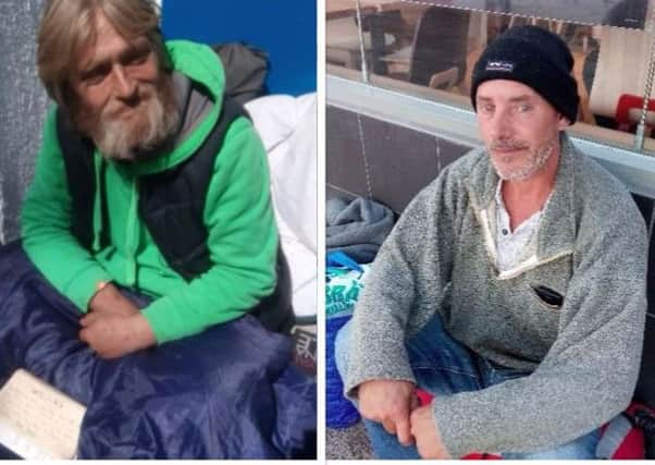 Roy, 46 and Charles, 45, have both been sleeping rough on Portsmouth's Commercial Road.