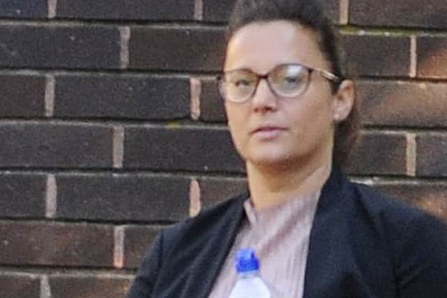 Shelly Bertram outside Portsmouth Crown Court PPP-171108-104743003