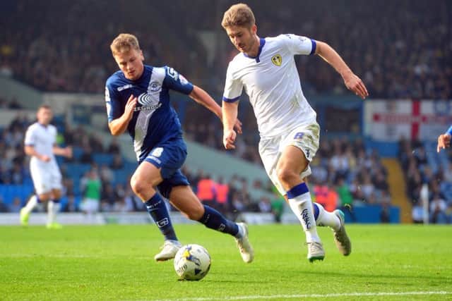 Stephen Gleeson, left, in action against Leeds last season Picture: Tony Johnson