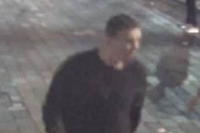 Police have today released CCTV of a man they want to speak to in connection with an assault at Guildhall Square, in June