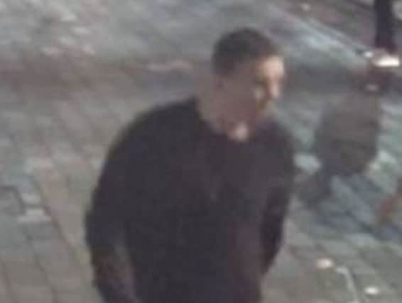 Police have today released CCTV of a man they want to speak to in connection with an assault at Guildhall Square, in June