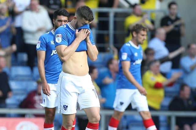 Pompey's Conor Chaplin following the Blues' 3-0 defeat at Oxford. Picture: Joe Pepler/Digital South