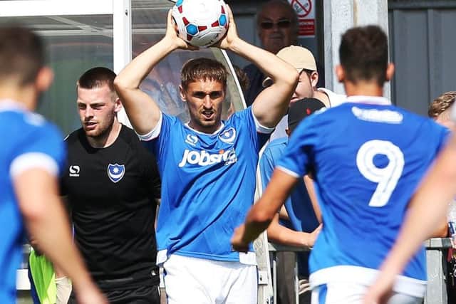 Pompey left-back Brandon Haunstrup