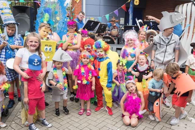 Children in fancy-dress costumes before the judging. Picture: Keith Woodland (171003-0087)