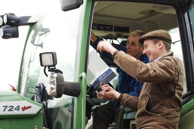 Rural Maps owner and local farmer Anthony Pelly in action