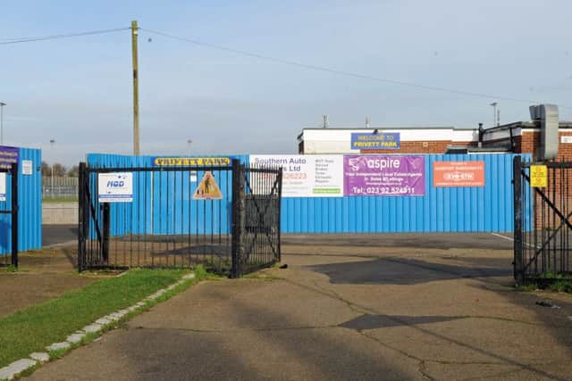 Gosport Borough Football Club's Privett Park ground