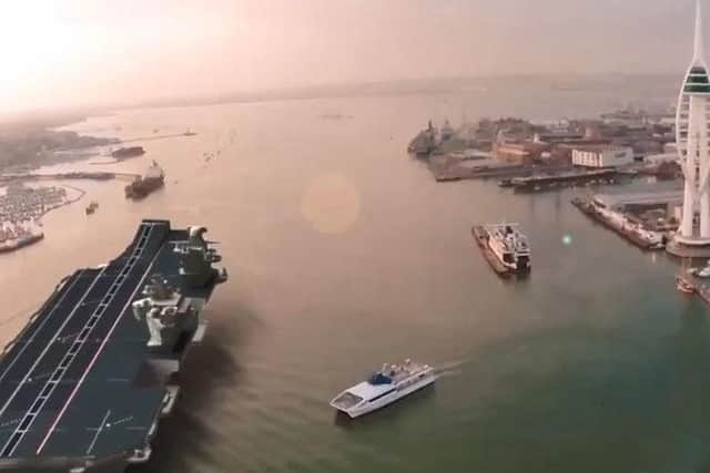 A screenshot from the video