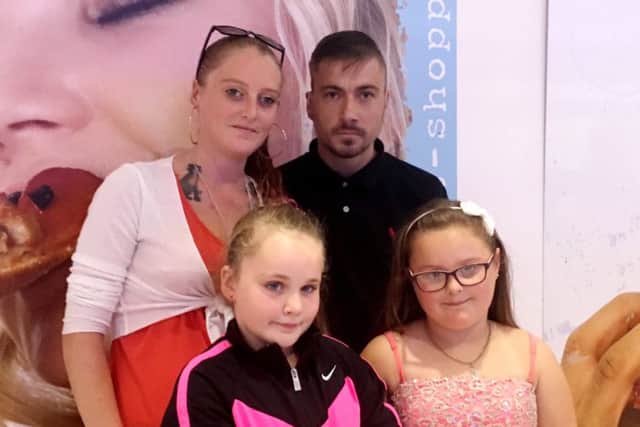 Carly and Tiannah Chappell with mum Tara